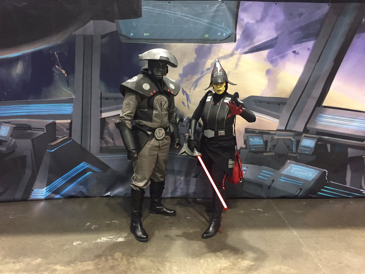 HollysterB's tweet photo. That one time we were #inquisitors at #SWCO #starwars #5thbrother #7thsister https://t.co/fRjTER1wtK