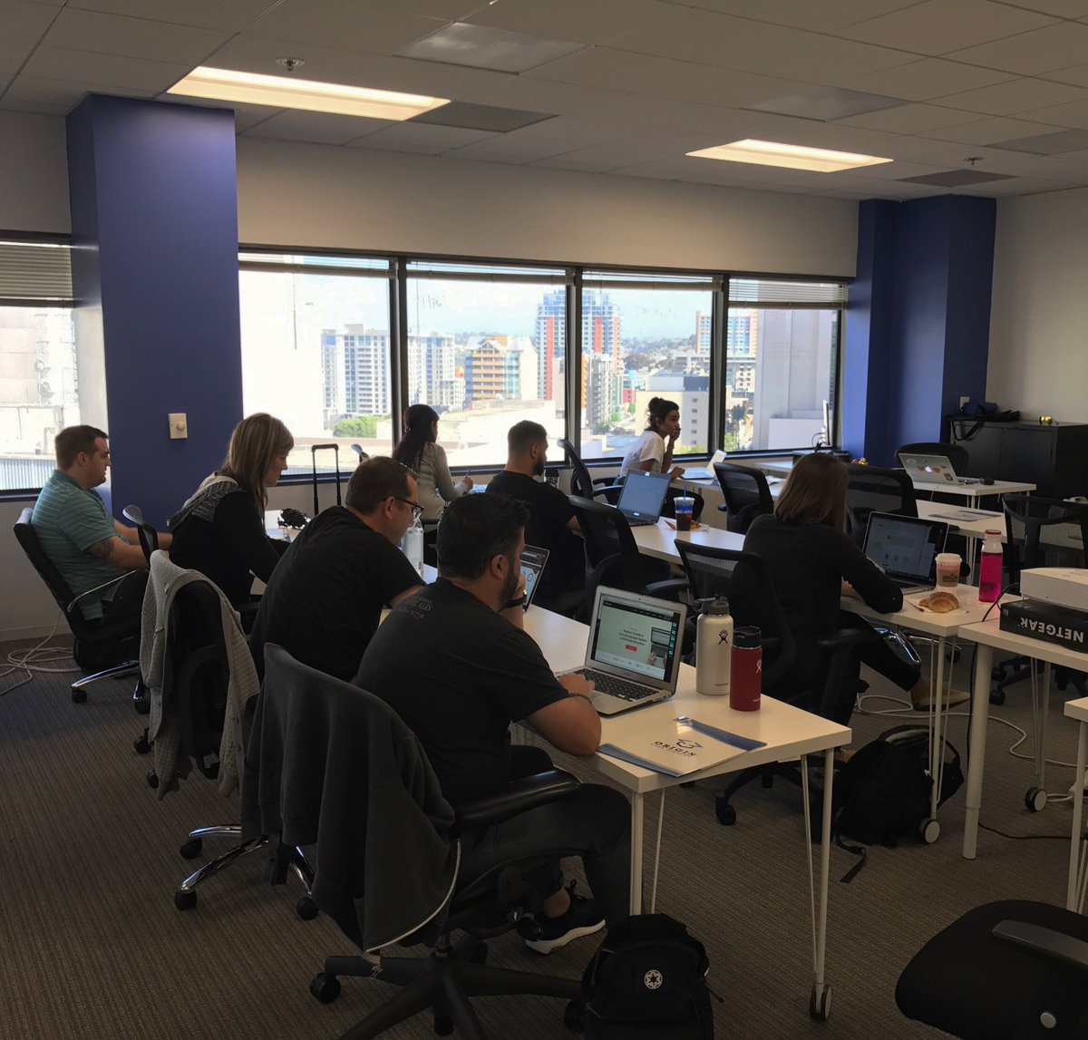 OriginCodeAcad's tweet photo. First Day of Cohort 11.0! We can't wait to take them through this journey!💻 #origincodeacademy #codeschoolbootcamp #12weeks #sandiego https://t.co/qXgA5cCv7V
