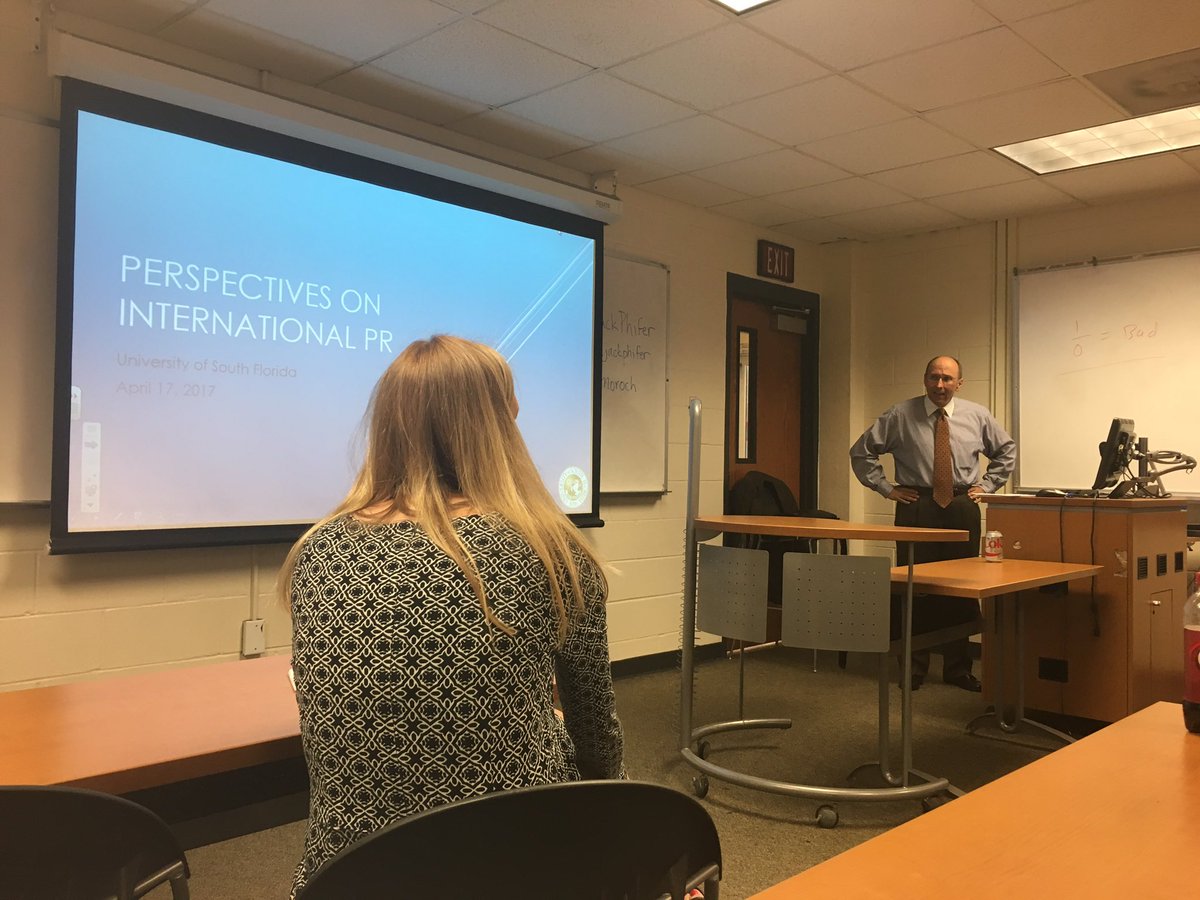 Thank you to <a href="/jackphifer/">Jack Phifer</a> for visiting our class this morning and giving us all your International PR knowledge! <a href="/KelliSBurns/">Dr. Kelli S. Burns</a>