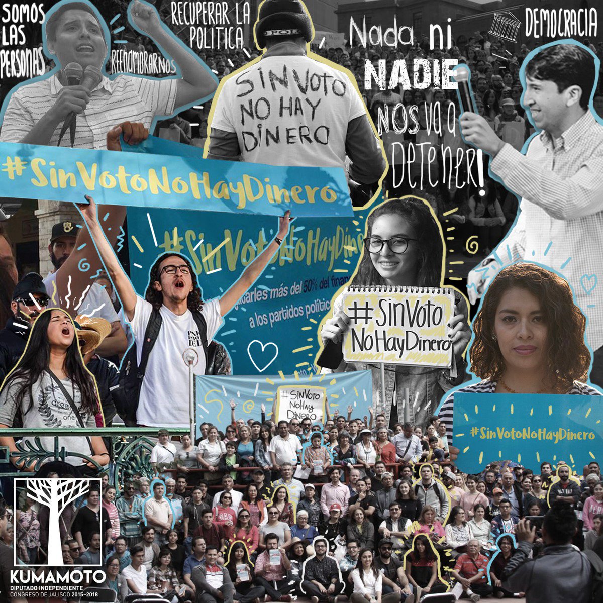 ¡Es un orgullo habernos encontrado y estar haciendo todo lo que podemos para que #SinVotoNoHayDinero suceda!