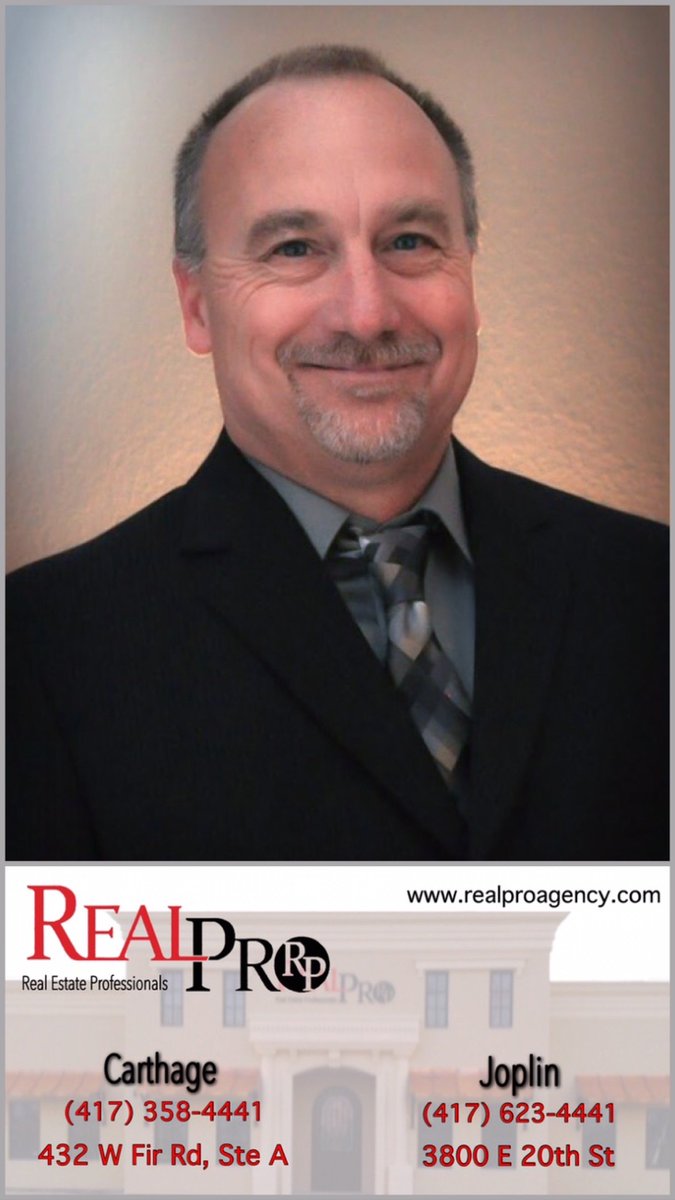 RealProAgency's tweet image. Allen Deitz is one of our amazing Carthage agents waiting to help you! (417) 359-3645

#RealEstate #Joplin #417realestate