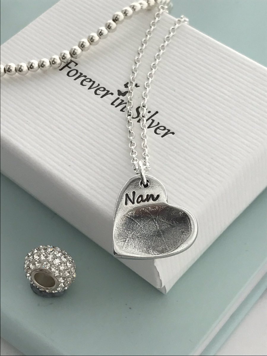 ForeverInSilver's tweet image. At #perfect #reminder of a hugely missed #nan #solidsilver #fingerprint #memorial #familyiseverything foreverinsilver.co.uk