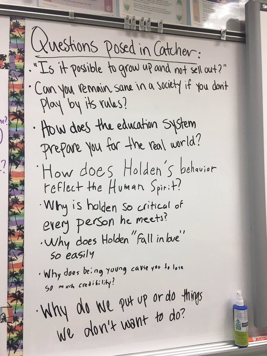 MissAtallah's tweet image. Super excited to discuss these questions generated before break by students in English 11! #ChantillyPD #inquiryquestions