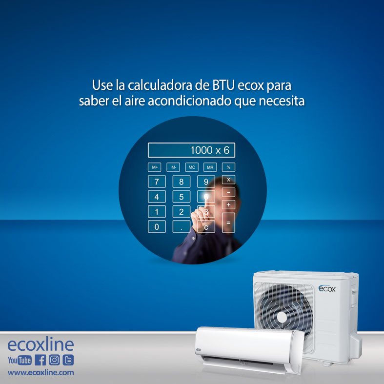 ECOXLINE's tweet photo. Calcule los BTU que necesita para comprar su aire acondicionado en https://t.co/Yb9yi0pns9 #ecoxline https://t.co/soILhKoRBz