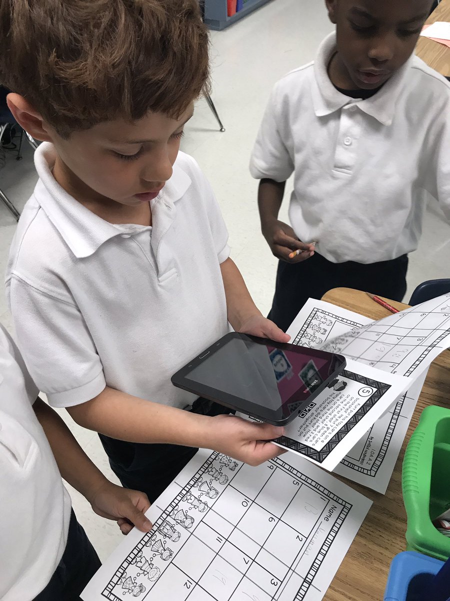 jennifeready22's tweet photo. Scanning QR codes! #checkyouranswer #scoot #mathisfun #wordproblems @EicholdMertzMST @MDuBoseAdams https://t.co/j1hoa21hky