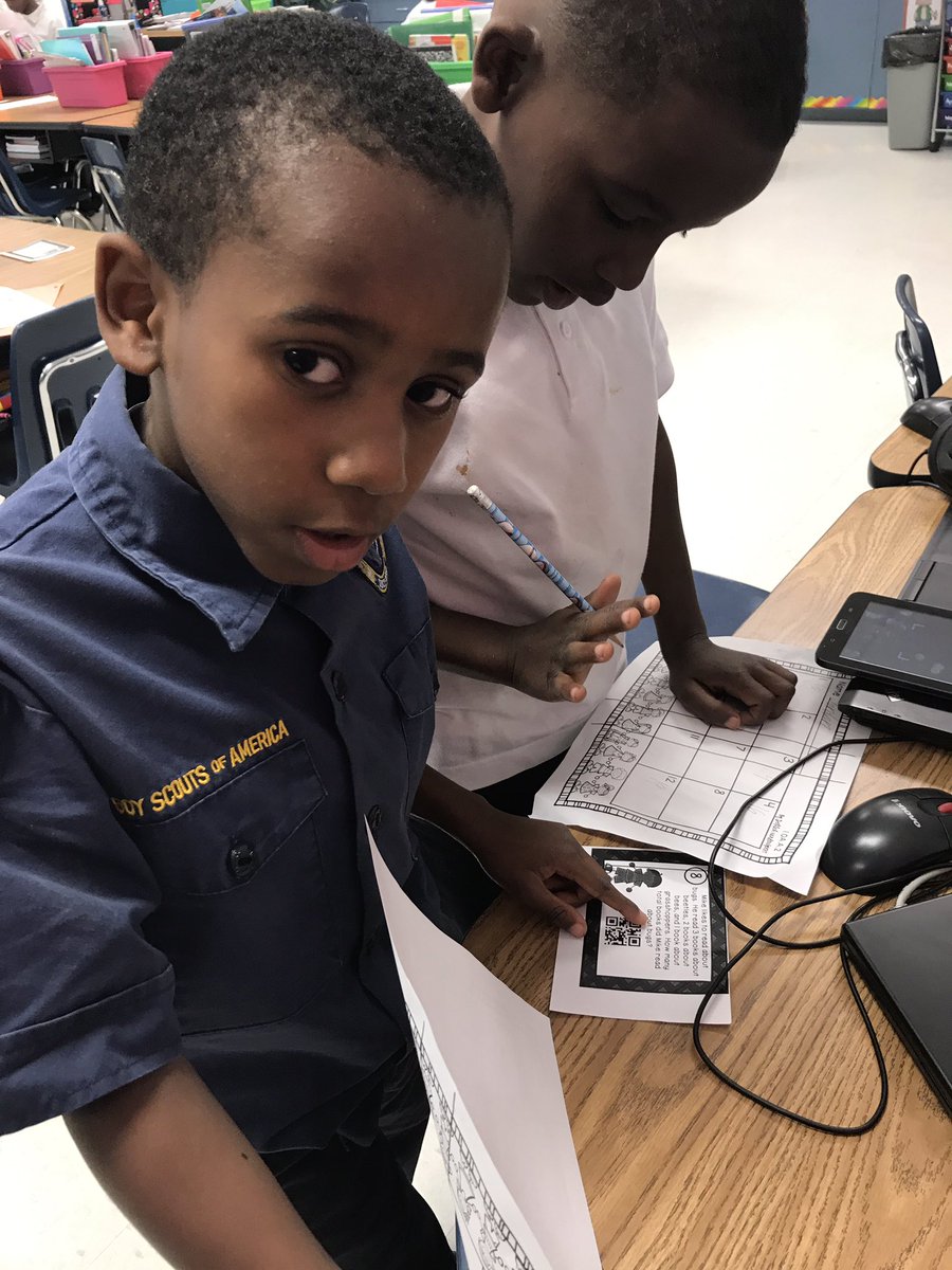 jennifeready22's tweet photo. Scanning QR codes! #checkyouranswer #scoot #mathisfun #wordproblems @EicholdMertzMST @MDuBoseAdams https://t.co/j1hoa21hky