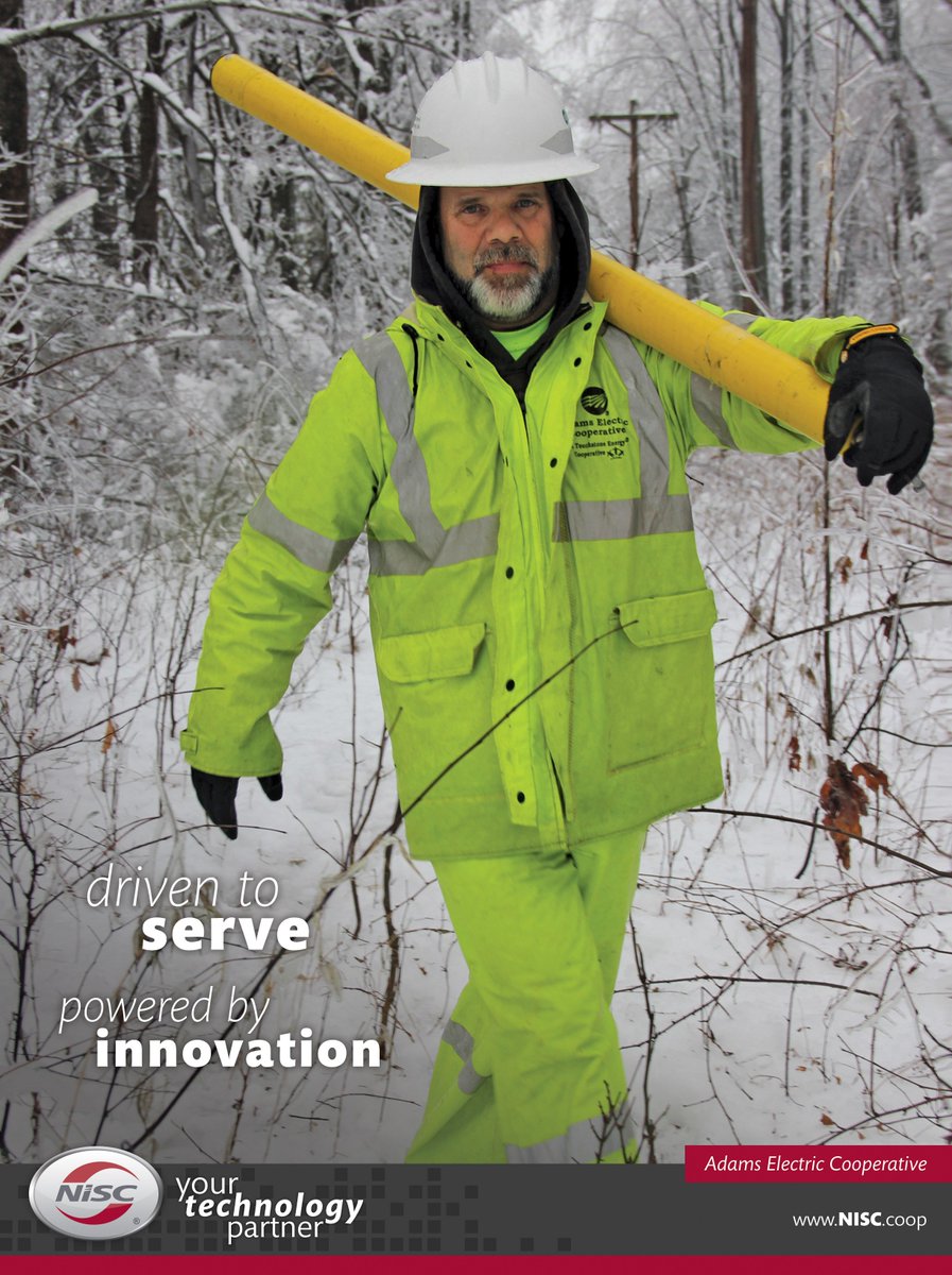 NISC_coop's tweet photo. Check out our ad in NRECA's @REMagazine, featuring @aec_coop. Learn more about our Member-focused ad campaign: https://t.co/mUEF9fqrkb https://t.co/Jk8oCeyRt3