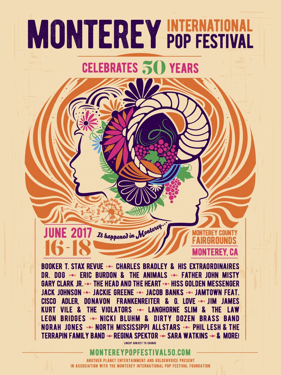 jackie_greene's tweet photo. Excited to be part of @montereypop50 this June on the same site & weekend as the original festival in '67. Tickets on sale 4/21 at 10am PT. https://t.co/hvfqZrZGaG