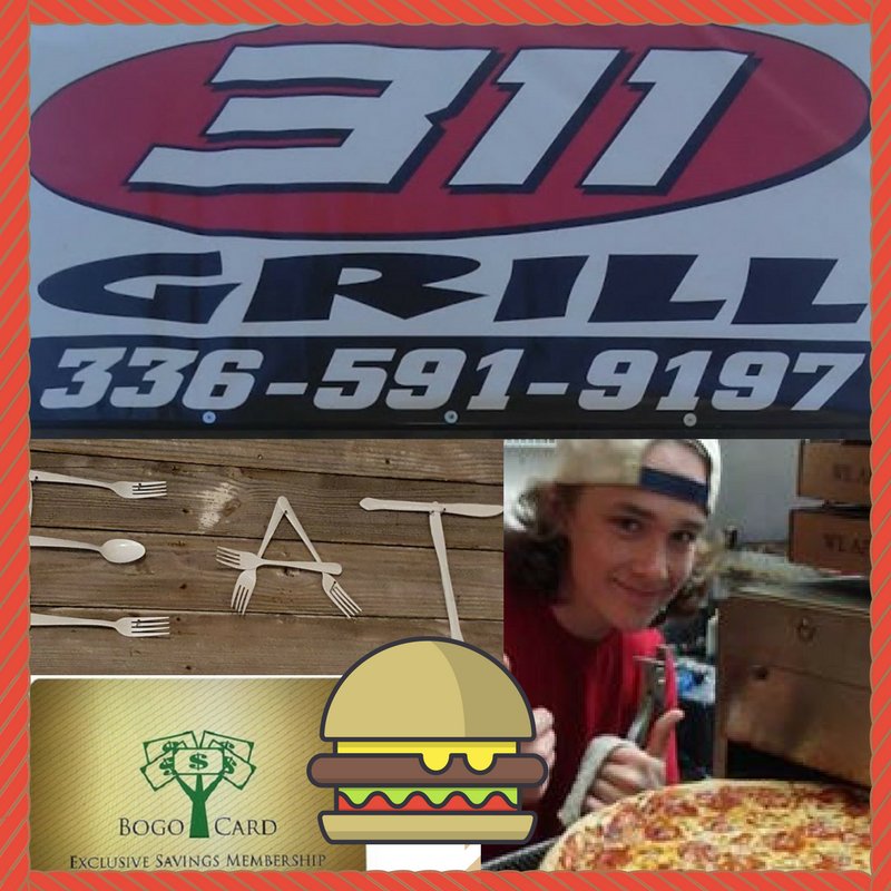 TheBOGOCARD's tweet photo. Deciding dinner #WalnutCove? 311 Grill has you covered! #Delicious #BOGO #Deal w/ your #BOGOCARD! #triad #nc #yum https://t.co/EgvfCmZrie https://t.co/ml890RcAbx