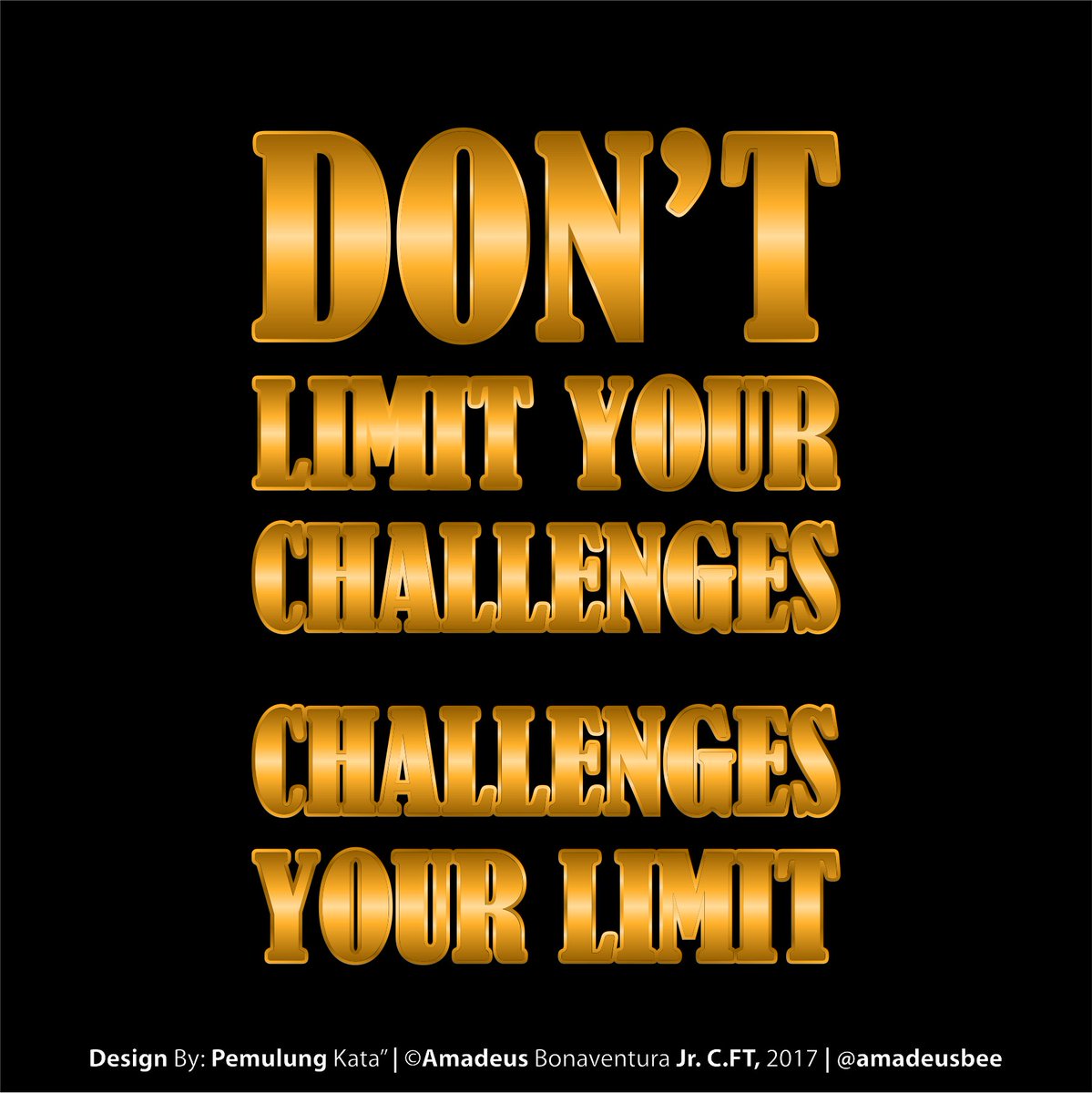 PromoJatim168's tweet photo. Don't Limit Your Challenges
Challenges Your Limit

#DailyTopic
#TopicForToday
#AmadeusBonaventuraJr
#AmadeusMotivation https://t.co/8cxwTFq00E