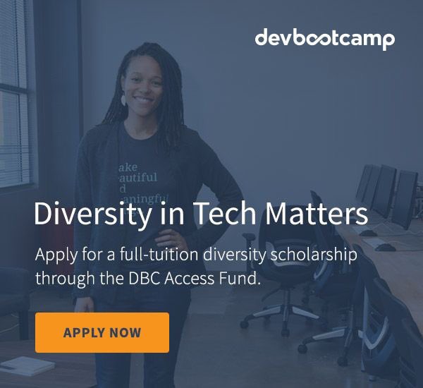 sarnotsorry's tweet image. Extra! Extra! Tweet all about it! @devbootcamp opened apps for 24 full coding scholarships 4 #UnderrepresentedInTech bit.ly/2pr4ww9