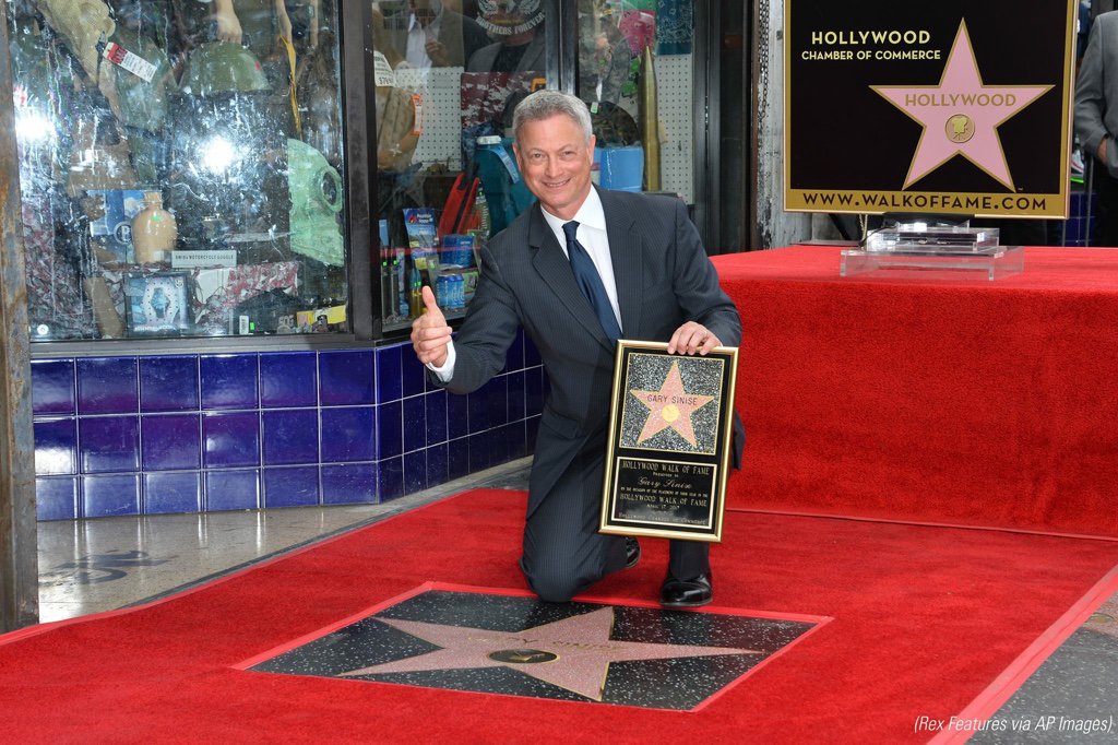 OPBaggataway's tweet photo. We are very excited to see Gary Sinise being awarded a star on the Hollywood Walk of Fame! Great actor, even better person 🇺🇸 https://t.co/OZIGvnpTOJ