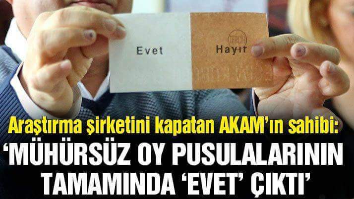 #HileliSonucaHayır
OHAL'de referandum yap
Kampanya için hazineyi boşalt
Medyayı 7/24parselle
Karşı tarafı terörize et
Yetmedi, oy çal..