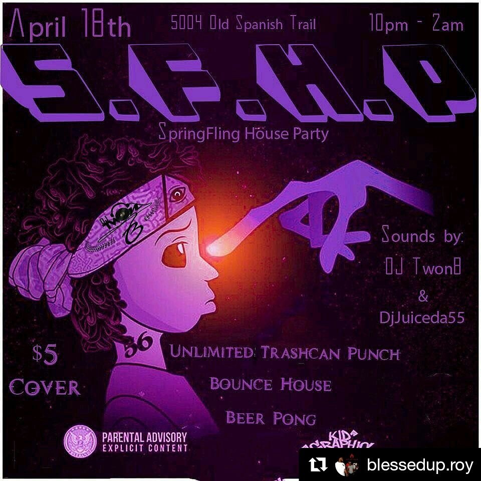 charlestravis71's tweet photo. Make sure y'all there we gonna be lit π― #TxsuSpringfest2k17 #SpringFlingHouseParty π https://t.co/C3T5IfF1mL