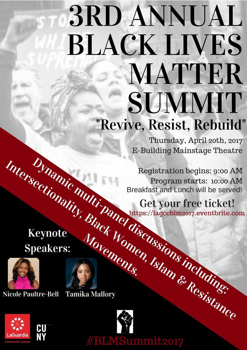 LaGuardiaLIC's tweet photo. #Intesectionality, #BlackWomen, #Islam & #ResistanceMovements focus of @LaGuardiaLICโs #BLMSummit2017 https://t.co/GTk9HzA9vM https://t.co/3yW0C5udYC