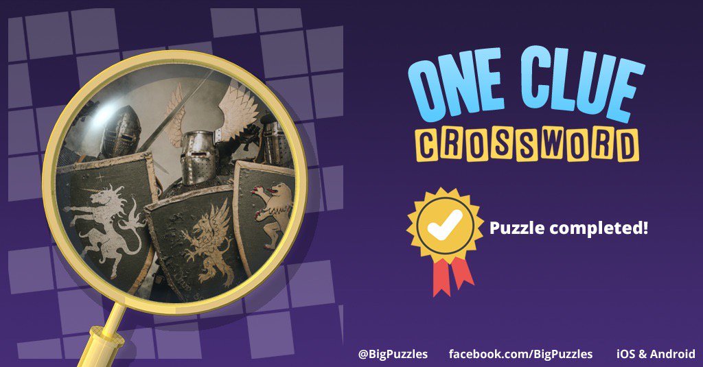 I completed a puzzle in One Clue Crossword. Play now for free!
onecluecrossword.com #OneClueCrossword