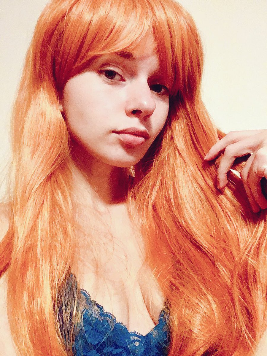 Milena Angel on X: Trying new style for future custom cosplay shooting;)  am I good in red color? #wig #redhead #sexystyle 🦁  t.coqhlejIzv9t  X
