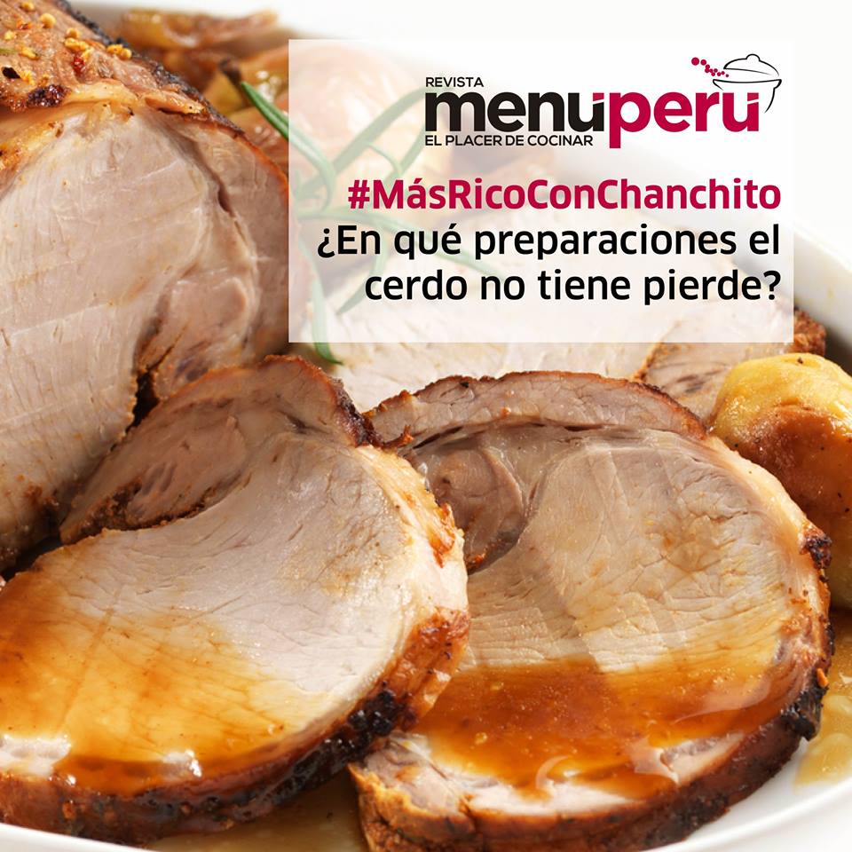 #MásRicoConChanchito
¿En qué preparaciones el cerdo no tiene pierde?
¡Opina y participa en nuestra próxima revista!