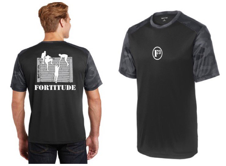 slaughterF3's tweet photo. Order your Fortitude shirts by 4/30 https://t.co/Bp9NaXduf2 Proceeds help benefit @CLTMensShelter and @F3Nation @F3Metro #camoiscool (pic) https://t.co/CNmYXxb0fC