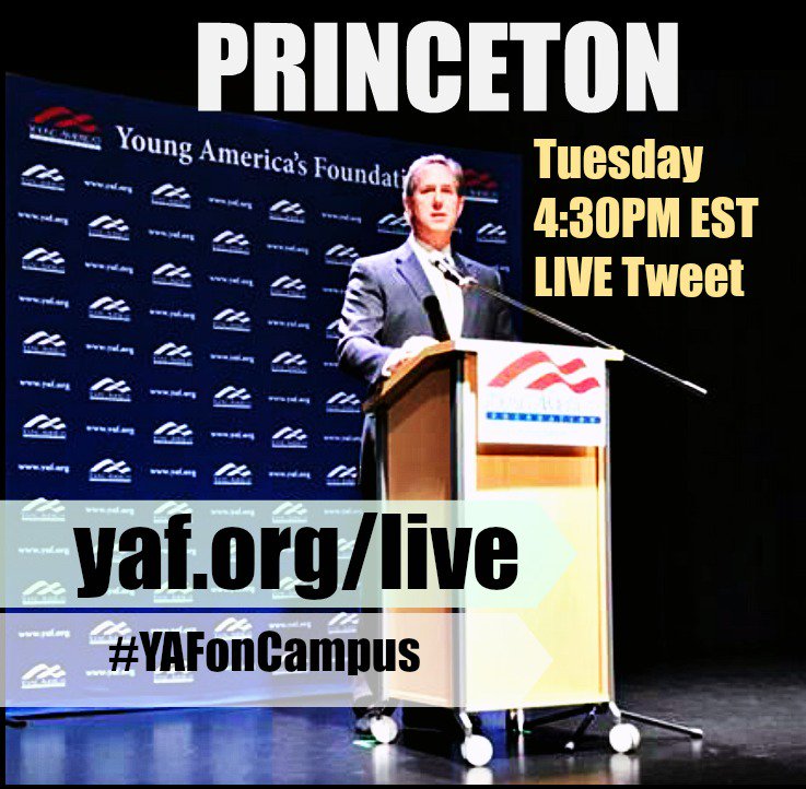 TeamSantorumNJ's tweet photo. #Tuesday you can come see @Patriot_Voices Chairman @RickSantorum speak at @Princeton #YAFonCampus @yaf Watch Live https://t.co/LBbnMkuATW https://t.co/I0BgaWvwUZ