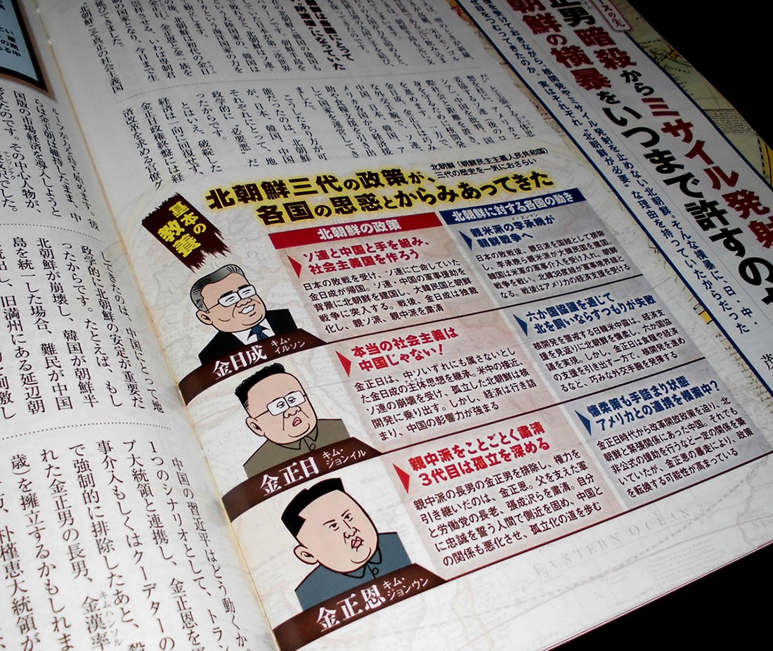 タッド星谷 Tad Hoshiya 前に雑誌に描いた北朝鮮の最高指導者 三世代のイラスト 金日成は普通っぽいが 正日と正恩は特徴がわかりやすいので描きやすい タッド星谷 Tad Hoshiya 前に雑誌に描いた北朝鮮の最高指導者 三世代のイラスト 金日成は普通っぽいが 正日と正恩は特徴がわかりやすいので描きやすい