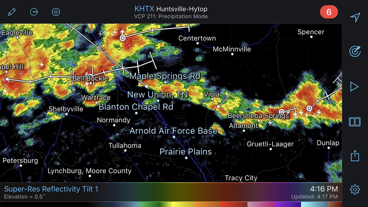 CoffeeSevereWx's tweet image. Some non severe storms in the area.  More to come this evening and tonight.