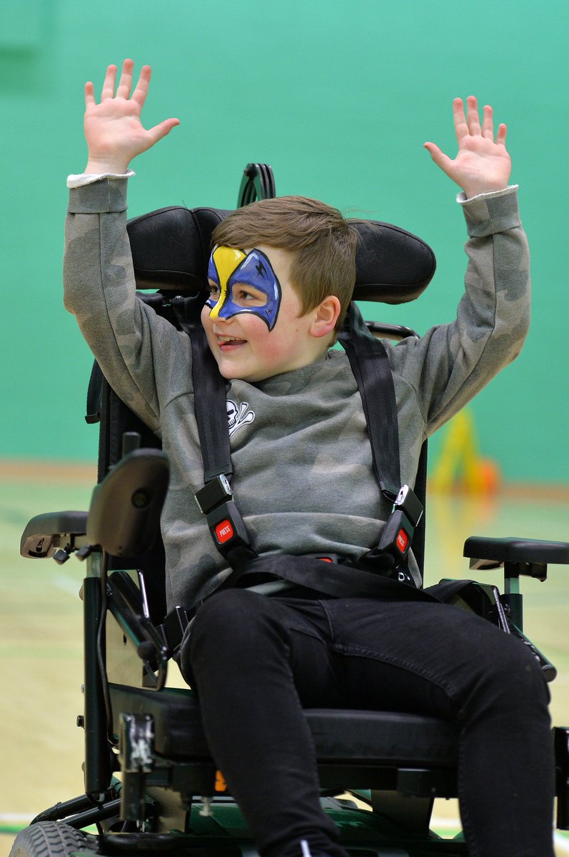Great pic of Oliver 👍🏻 @MDUK_News @mduk_Rachael at MDUK Family sports day #duchenne #disabledsports #powerchairfootball
