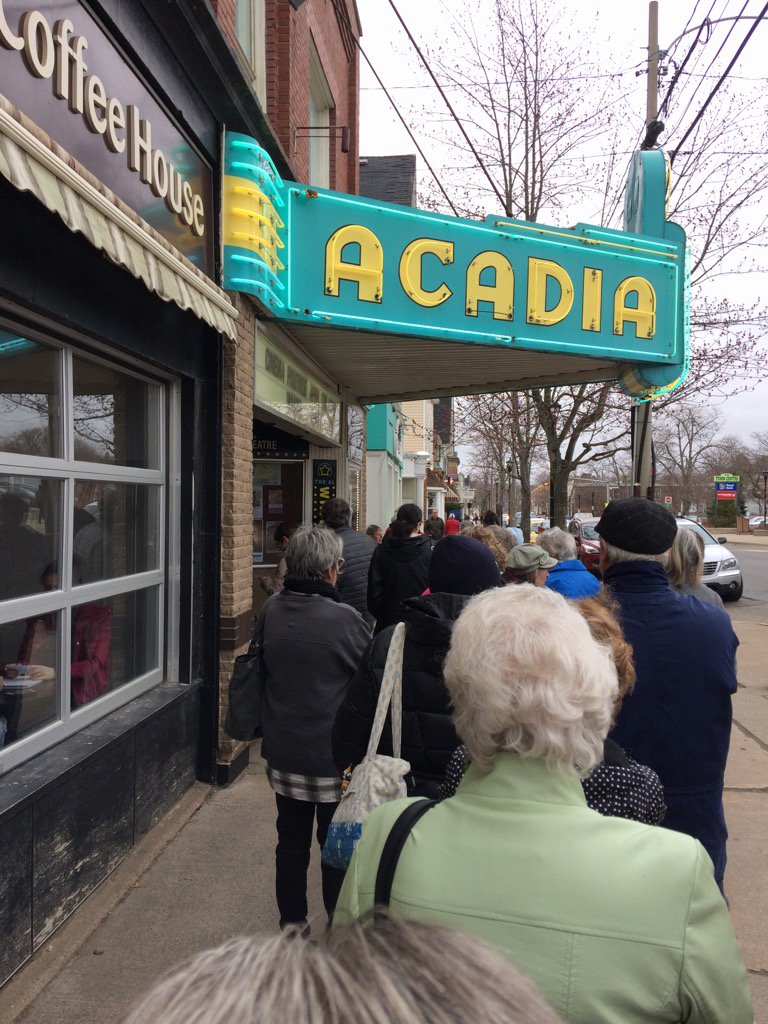 Not going to make it into the first screening of 'Maudie.' Alas.