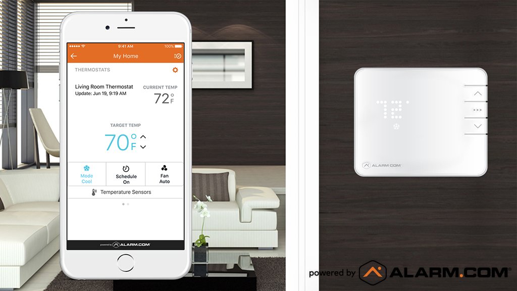 AlarmDotCom's tweet photo. Concerned about AC bills? #SmartHome technology helps you keep them to a minimum: https://t.co/Kpt8FYEk2w #EarthDay #SaveEnergy https://t.co/p8OSgBPqg6