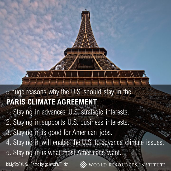 5 huge reasons why America should stay in the #ParisAgreement ow.ly/EFW430aVAml #climate <a href="/UNFCCC/">UN Climate Change</a>