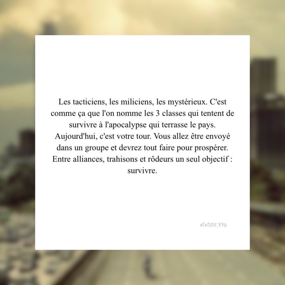 rpostfr's tweet photo. — cherche rpg 

plateforme : twitter, @TWDOff_RPG https://t.co/ssydLxtUEl