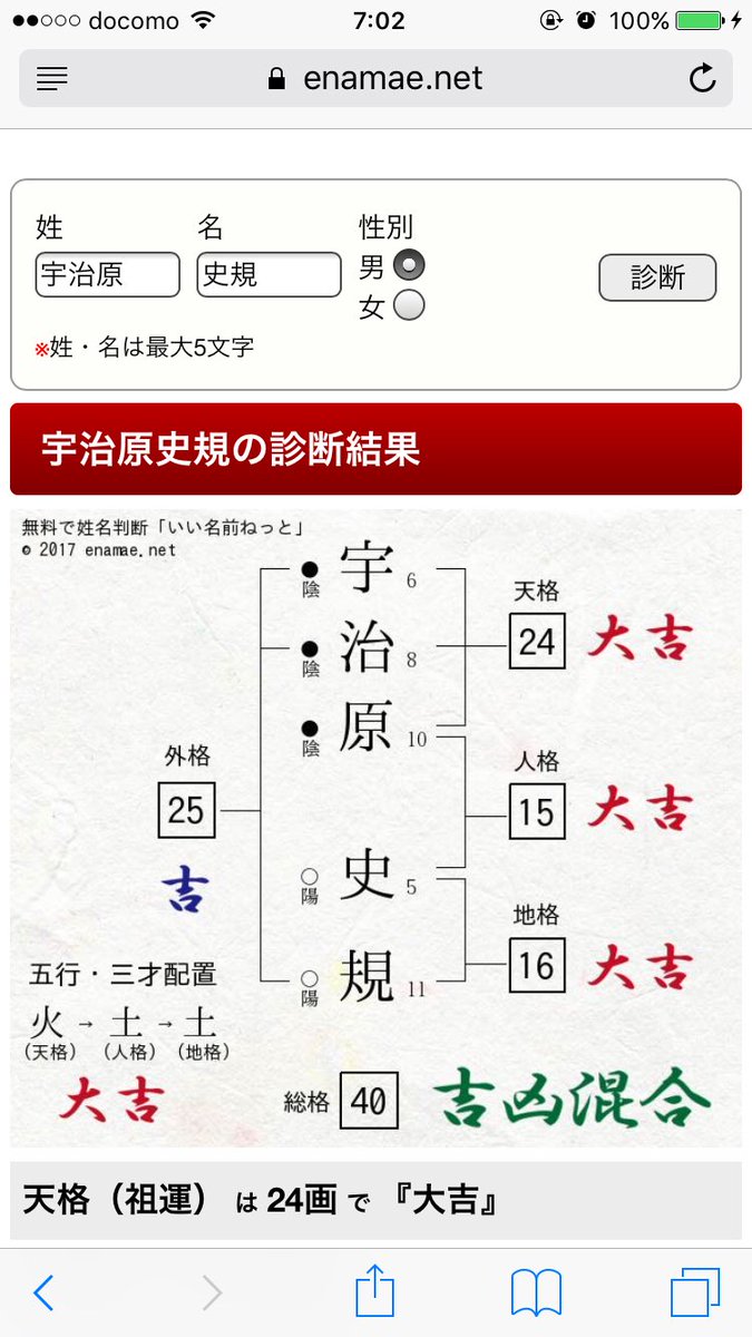 姓名 判断 いい 名前 ねっと