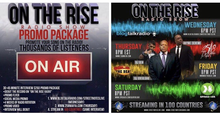 LelandWhiteOTR's tweet image. INVEST IN YOUR MUSIC CAREER BY GETTING OUT THERE RADIO PROMO PACKAGE HEARD 100 COUNTRIES #ONTHERISERADIO #STREETNOTESRECORDS #PROMOPACKAGES