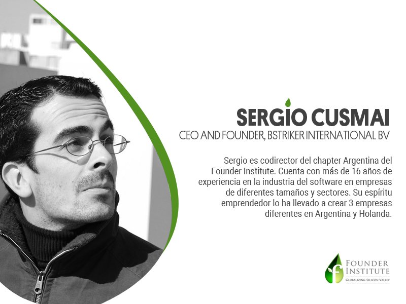 Vení el miéroles 19 a  nuestro funding workshop y conocé a nuestros mentores: <a href="/scusmai/">Sergio E. Cusmai</a>. Inscripciones: bit.ly/2o3Cdjq