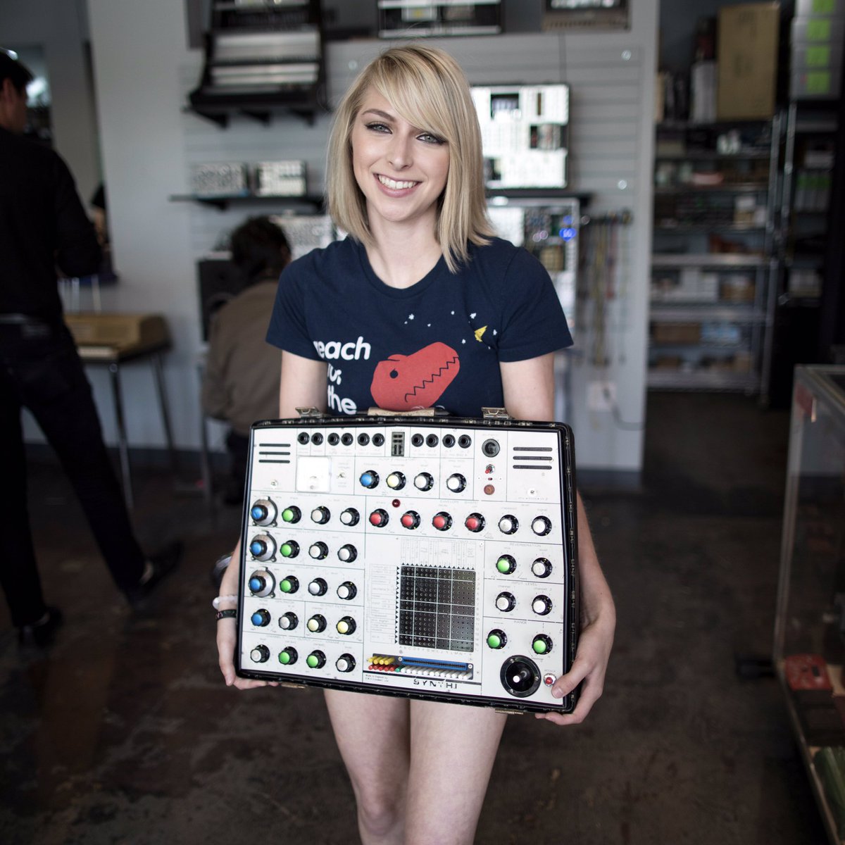 spaceprodigi's tweet image. Happy to hang with the Synthi @SwitchedOnTX last weekend! #synth #synthi #synthesizer #switchedon #producer #edm #producerlife #vintage