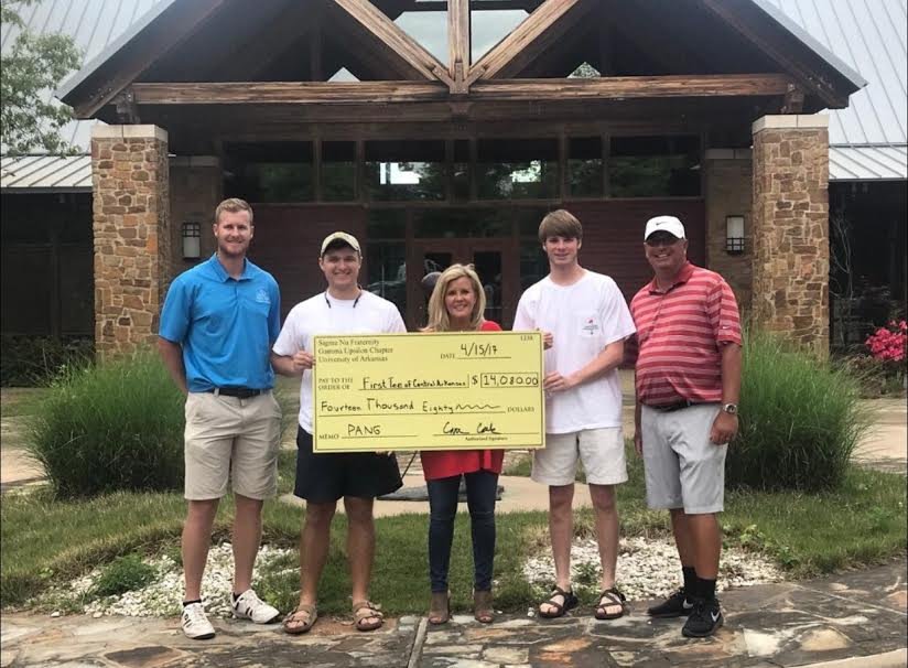 Our chapter got to present The First Tee of Central Arkansas with a donation from the Cole Pangburn Memorial Golf Tournament!