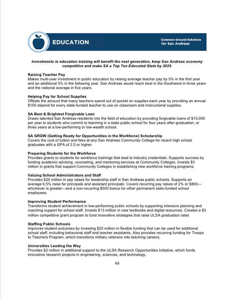 GovThompsonOfc's tweet photo. “My plan gives an average 10% raise over the next two years.” - Governor Matt Thompson. Learn more: #SACGS https://t.co/nKRLWE8Pou