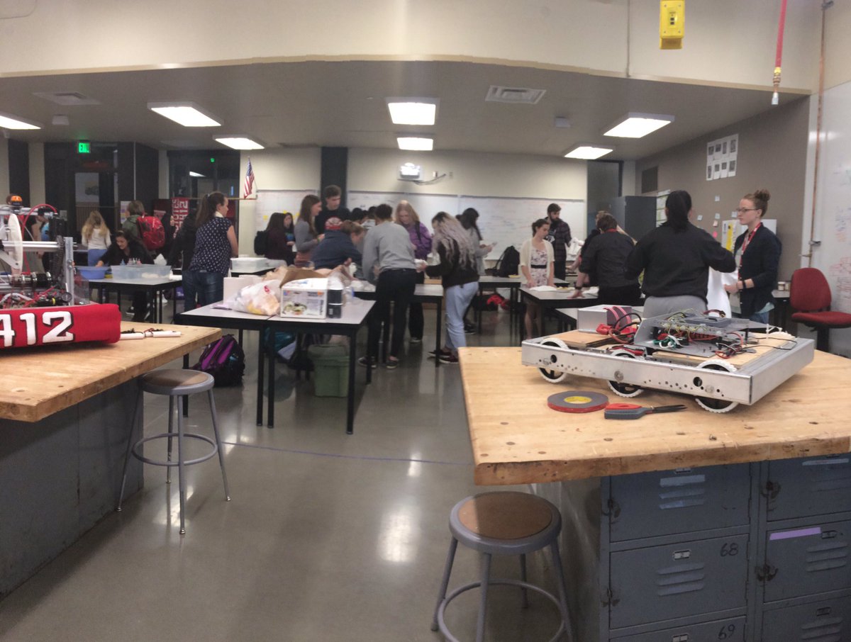 robotics_2412's tweet photo. In lieu of a regular Monday meeting, we're hosting Tie-Dye Day in our engineering room! 😎 https://t.co/LWdawAs6si