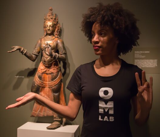 AfroFlowYoga's tweet photo. Excited to visit the @RubinMuseum for our Studio Night on 4/19. We will be raising our voices at #OmLab #mudras #afroflowyoga #nyc https://t.co/ibEbeSKnft