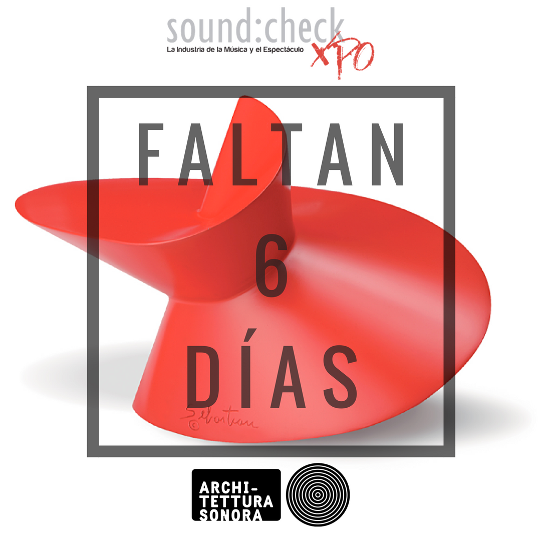 Outbox_DesignMX's tweet photo. 6 días para que Architettura Sonora se presente en Sound:Check Xpo, conoce los detalles, ubicación y precios en: https://t.co/7gtU25kECg https://t.co/bA1eoXS9fH