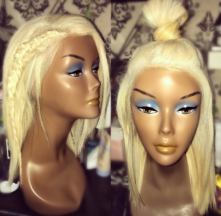 MillanoWigs's tweet photo. #MillanoWigs Blonde European hair. PERFECT for bright colours! Makes the colour really POP! https://t.co/TspPaeXMYQ