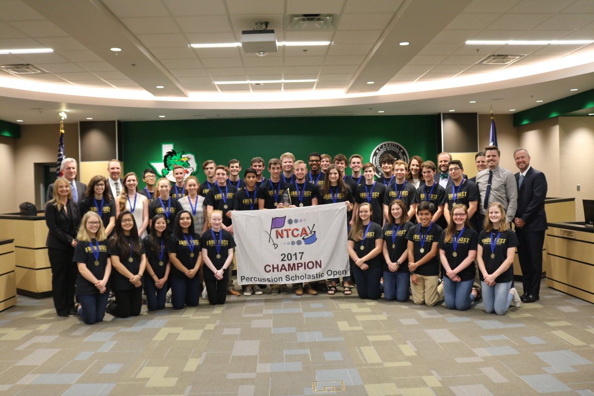 Carrollisd's tweet photo. Congrats to our Indoor Percussion team, the 2017 NTCA Champion in Percussion Scholastic Open! #ExpectExcellence https://t.co/QfJizad8aD