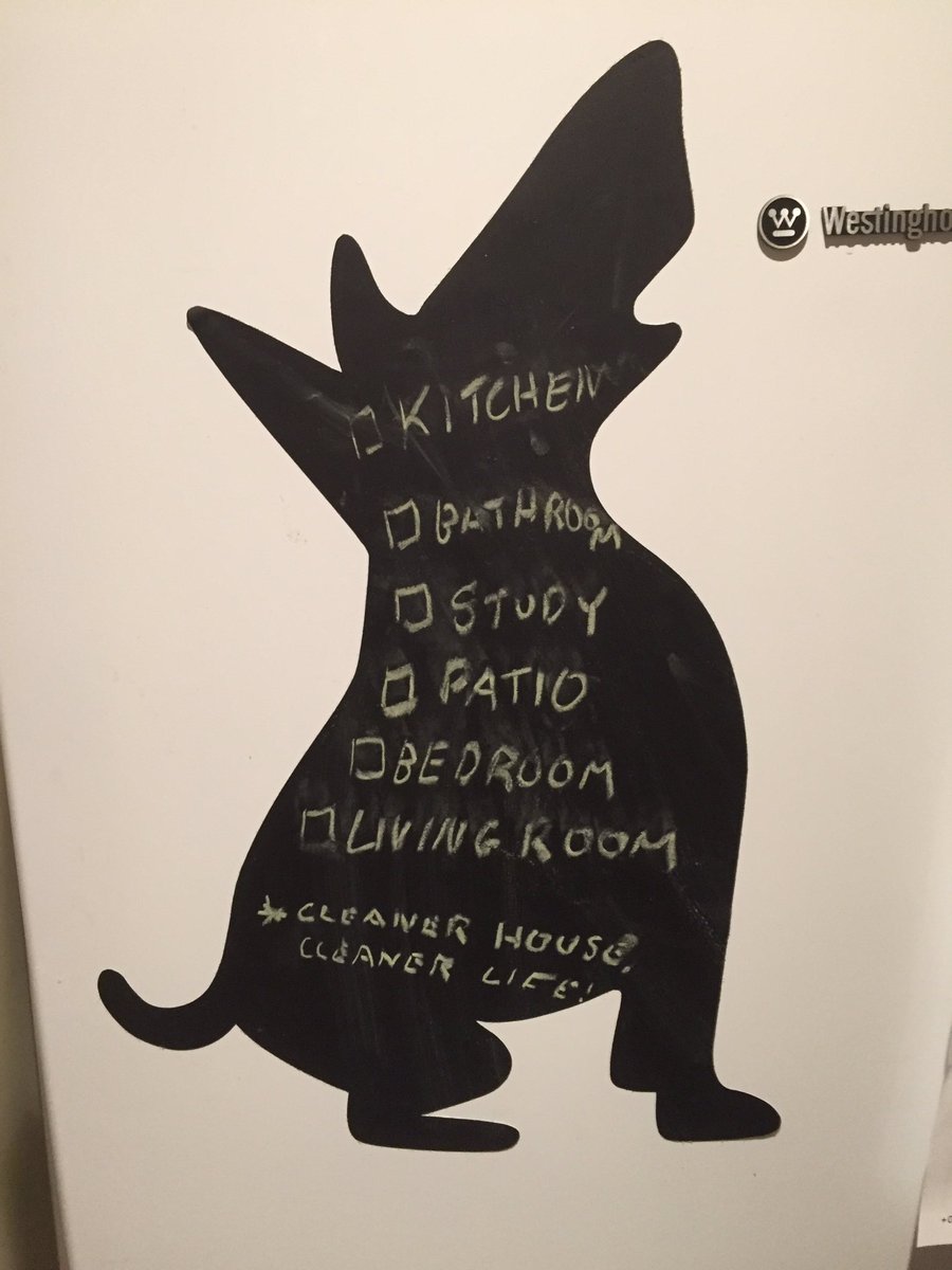 clancy_moore's tweet photo. The list is made, and now, the day of cleaning can begin! https://t.co/5fKAoA29po