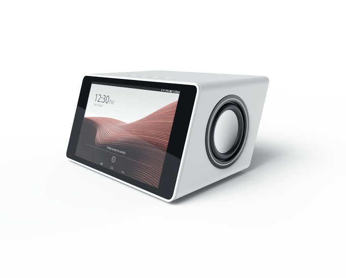 techsqrd's tweet photo. Aivia slaps a touchscreen on a slanted wireless speaker - #Apps #CES_2017 #Gadgets #Mobile #Startups #TC - https://t.co/kKb5d7bAYl https://t.co/bmGY9bISZ4