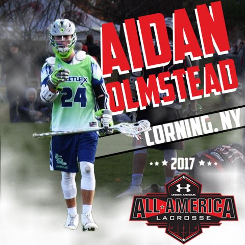 Sweetlax_Lax's tweet photo. Sweetlax's Aidan Olmstead @CorningHawks was named Under Armour All-American. @CSELax @JustLacrosse @LoyolaMLAX https://t.co/1I12MGn9FN