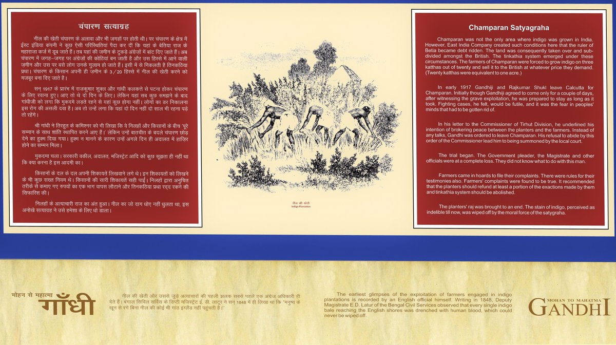 The earliest glimpses of the exploitation of farmers in indigo plantations is recorded by Englishmen himself.