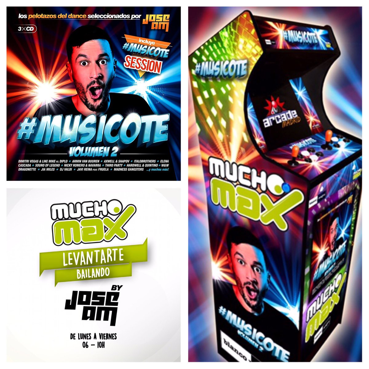 JoseAMdeejay's tweet photo. Wow!!!! Una máquina arcade con todos los juegos clásicos! Me la pido!!! Comenta con #LaFuerzaDelMusicote y suerte! @mucho_max @blancoynegro https://t.co/Cc2yO5E6fM