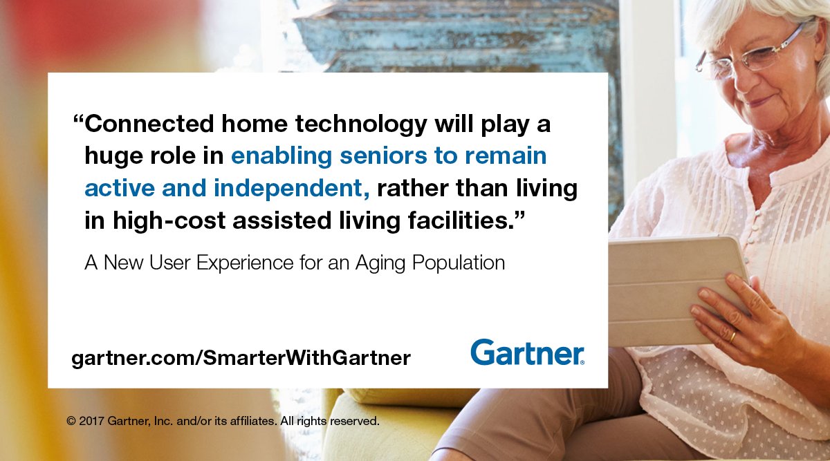 Gartner_inc's tweet image. Gartner says an aging population is a golden opportunity for #tech &amp;amp; service providers  gtnr.it/2oQR1W2 #GartnerTGI