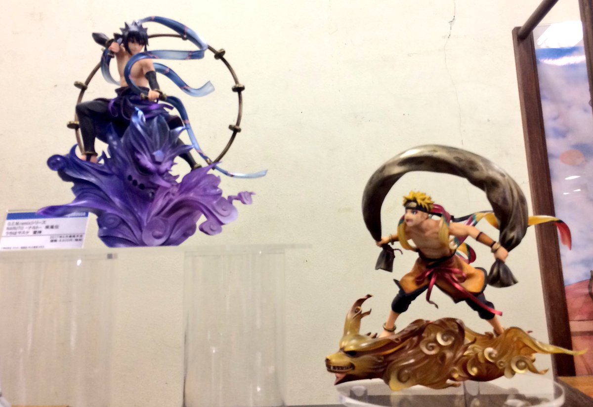 megahouse_tori's tweet photo. 【#ナルト】開発中G.E.M. remix「うずまきナルト風神/うちはサスケ雷神」彩色原型を初公開★彩られますます神々しく逞しい神秘的な雰囲気に！5月の予約開始に向けて準備中、続報は当アカで♪お楽しみにメガ♪#naruto https://t.co/IuQBXbCh0w