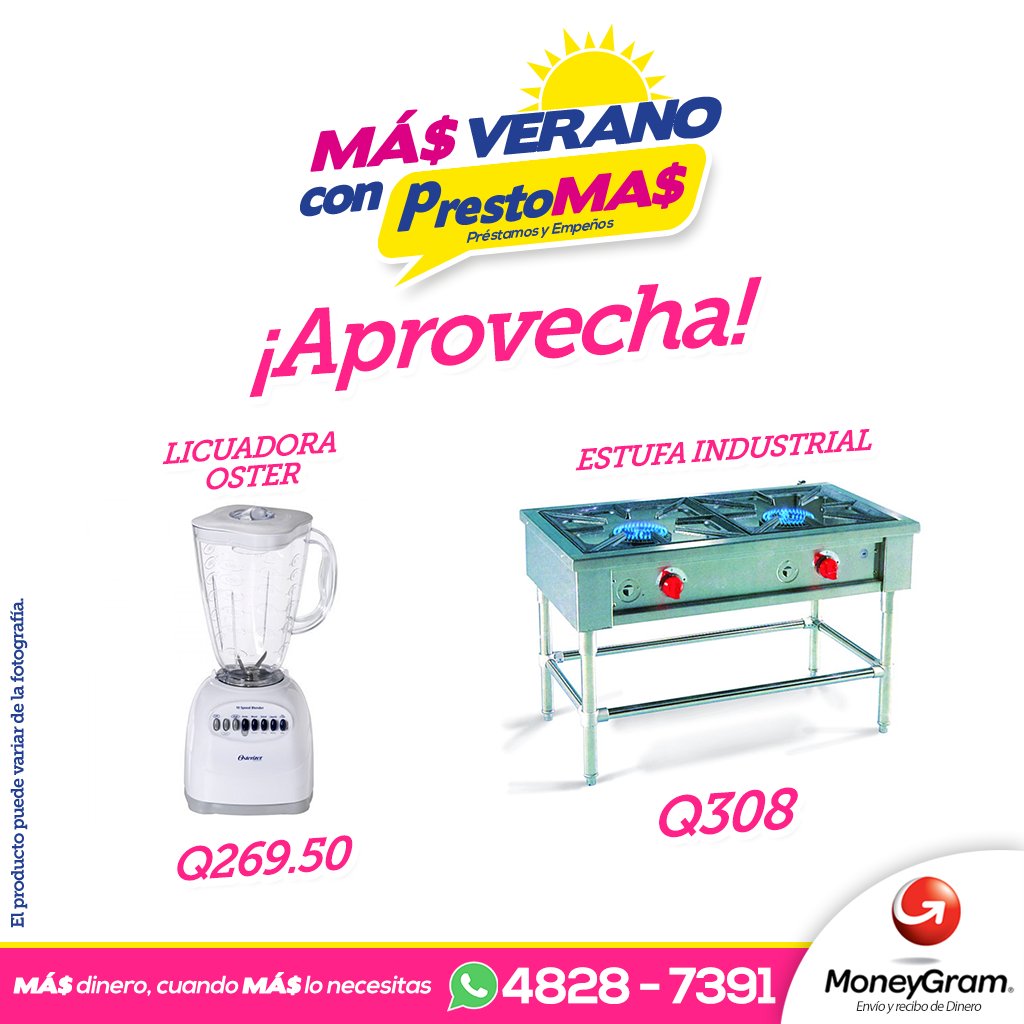 PrestoMASgt's tweet photo. Emprende un nuevo negocio con PrestoMÁ$  y vive un verano interminable. https://t.co/bkIrJmr1Xr